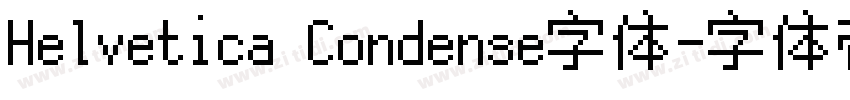 Helvetica Condense字体字体转换